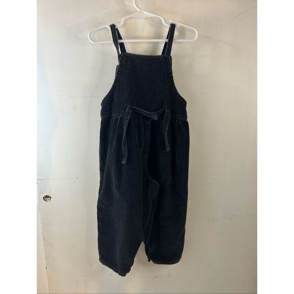 Oshkosh corduroy black red jumper 3t snap legs vintage (paper tag) embroidered f - Picture 4 of 7